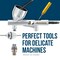 Airbrush Cleaning Kit 13-Piece, Airbrushing Cleaner Set with 1 Glass Pot Jar, 5 Cleaning Needles, 5 Brushes, 1 Wash Needle & How-To Airbrush, Cleaner Set Kit
